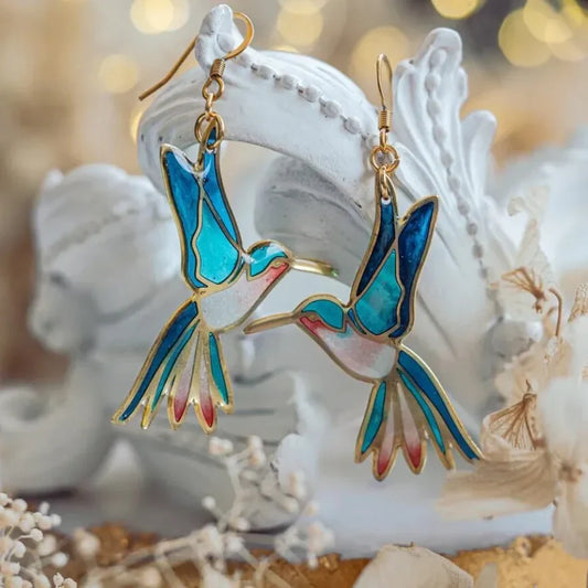 Orecchini colibrì vintage