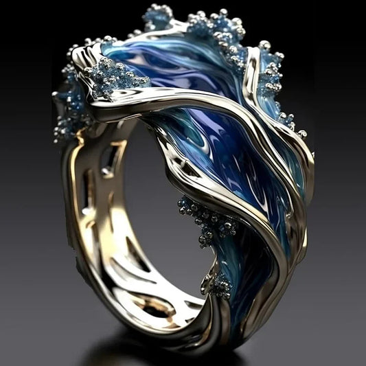 Anello vintage Ocean Wavy