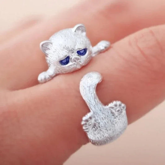 Anello regolabile per gatti carini