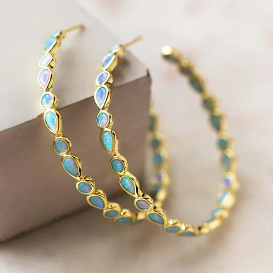 Orecchini vintage blu
